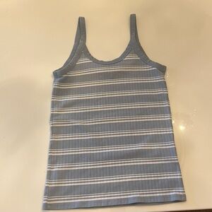 Striped Blue and White Aerie Tank